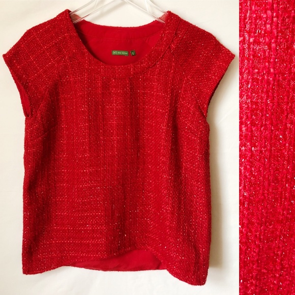 {tl} the letter Red Party Shirt Size Small - Picture 1 of 8